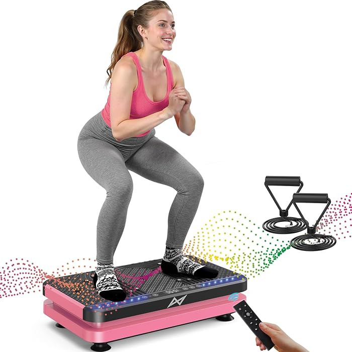 Vibration Plate Fitness Platform Exercise Machine Vibrating Shaking Full Body Shaker Workout Vibr... | Amazon (US)