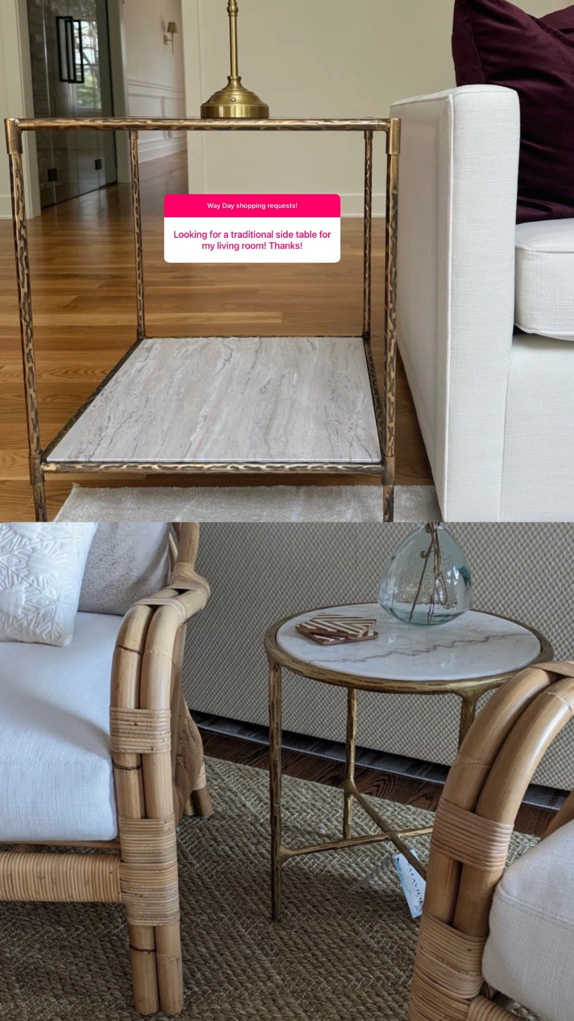A round up of my favorite brass side table picks from the Way Day sale - always love mixing materials and adding in metal to create a layered space 🤍
@Wayfair 

#LTKSaleAlert #LTKHome