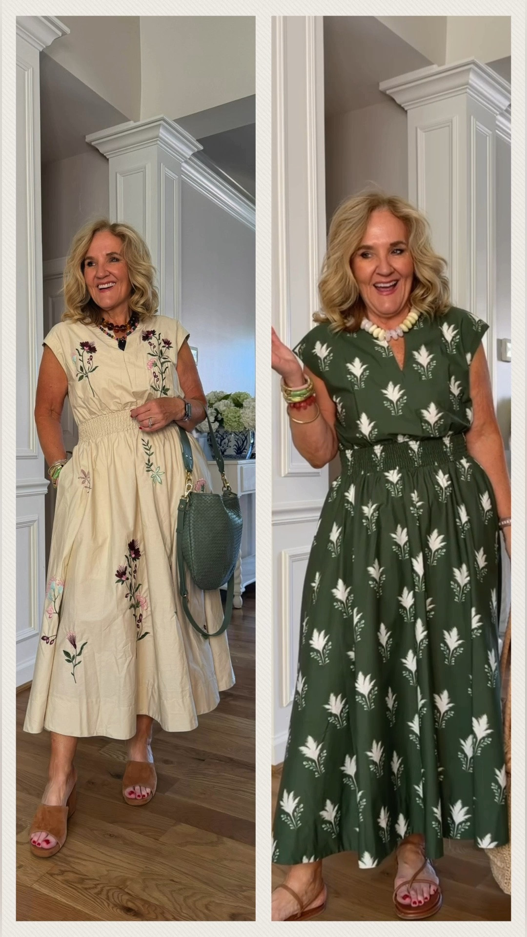 Wearing a medium. Same pretty cotton poplin dress two different fabrics. 

Summer dress teacher dress

#LTKOver40 #LTKSaleAlert #LTKootd
