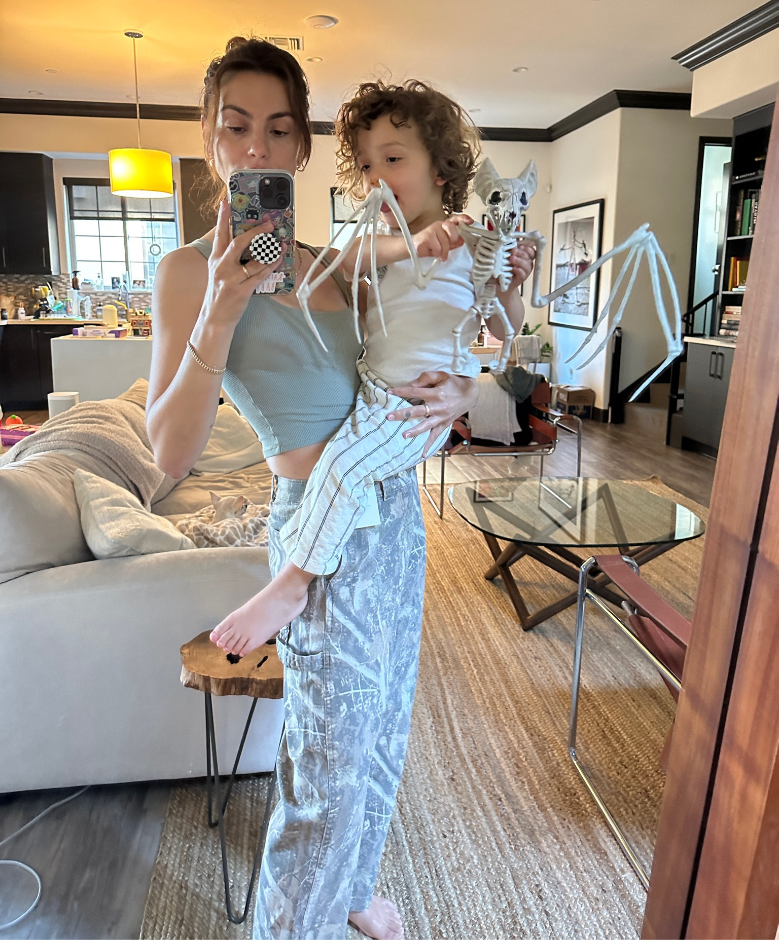 Sunday mom fit check 🫡 for reference I’m wearing a size 28x30 in these pants 

#LTKstyletip