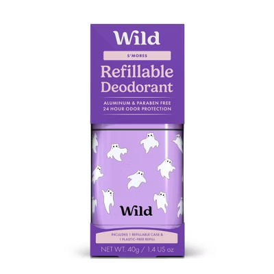 Wild Cosmetics Aluminium-Free Ghost Cat Case Deodorant Refills - S'mores - 1.4oz/2pk | Target
