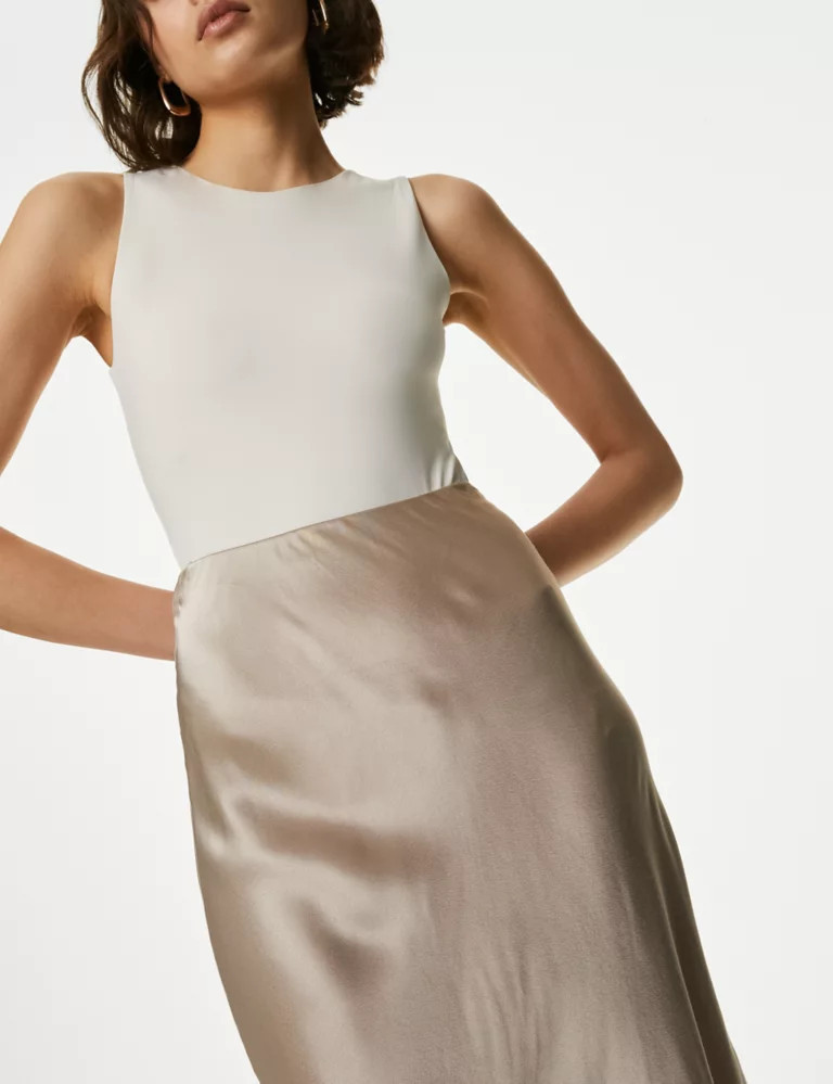 Satin Midi Slip Skirt | Marks & Spencer (UK)