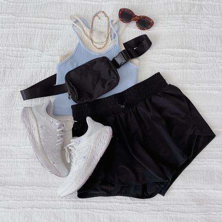 Activewear outfit! 

Tanks run tts - $12 free people inspired! 
Shorts run tts as well! 
My favorite running sneakers 

Spring outfit / summer outfit / casual outfit / activewear 

#LTKstyletip #LTKfitness #LTKSeasonal