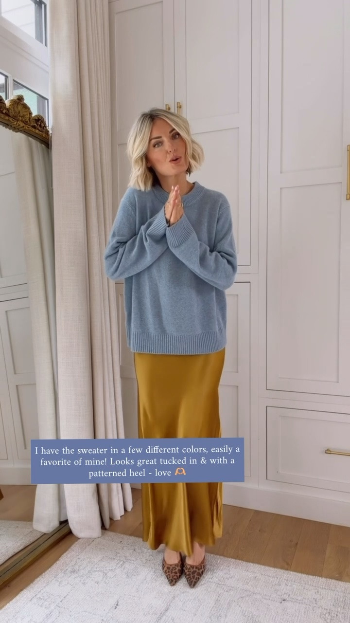 I have this sweater in several colors and love it so much! Love how you can dress it up or down! Wearing small in both @Quince #quincepartner

#LTKSeasonal