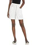 Gloria Vanderbilt womens Jennie Drawstring Straight Leg Shorts, White - Linen, Large US | Amazon (US)