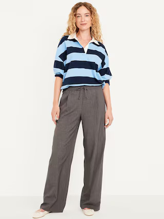 High-Waisted Billie Wide-Leg Trouser | Old Navy (US)
