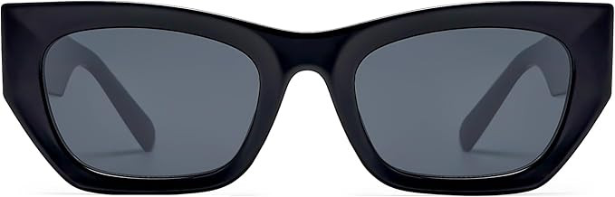 SOJOS Trendy Rectangle Cateye Sunglasses Womens Mens UV400 Fashion Chic Chunky Shades SJ2296 | Amazon (US)