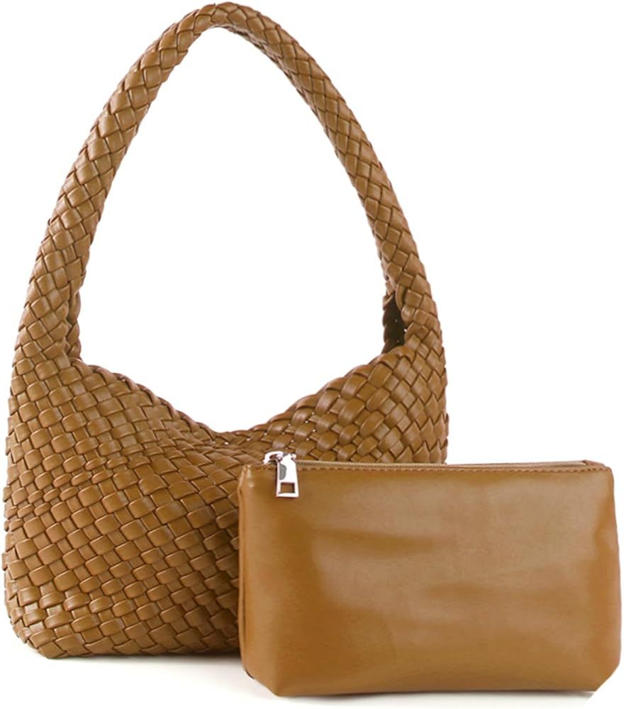 Fashion Designer Handbags and Purses Women Shoulder Bag Casual Versatile Hand Woven Shopping Totes L | Amazon (US)