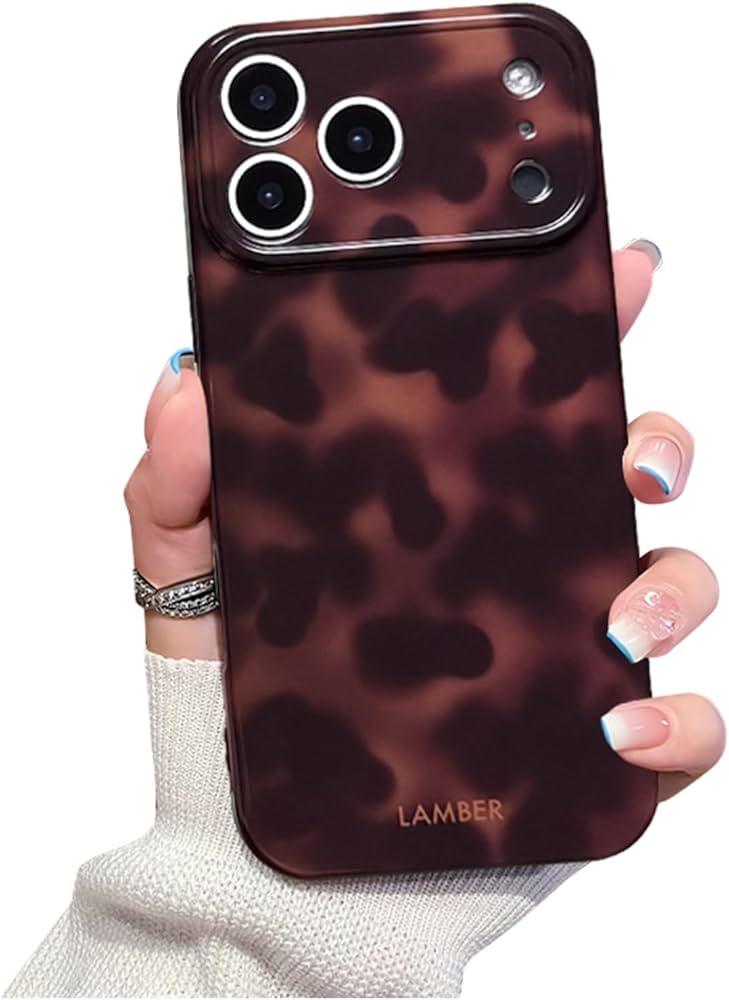 XQAGU Cute Phone Case for iPhone 17 Pro Case Tortoise Shell Pattern Leopard Full Camera Protectiv... | Amazon (US)