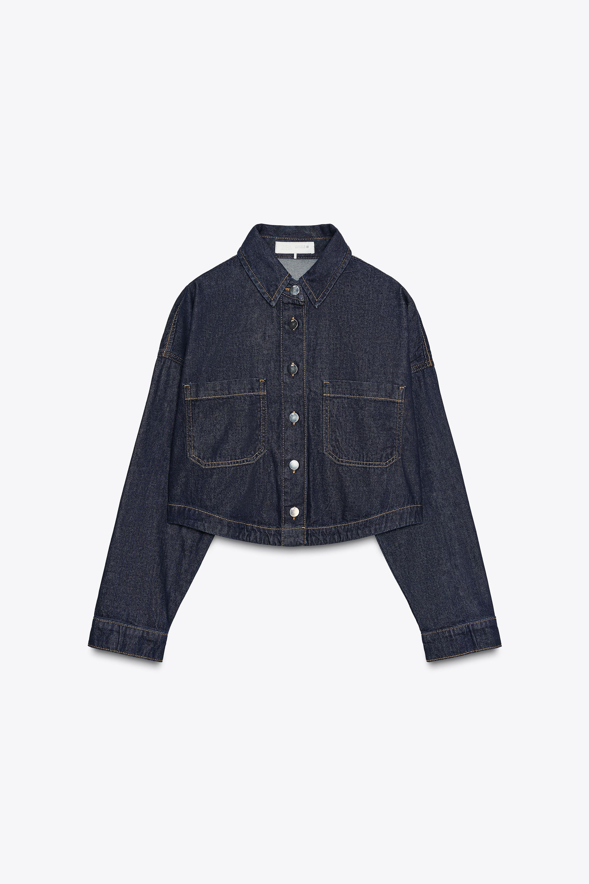Z1975 SHORT DENIM SHIRT | Zara US