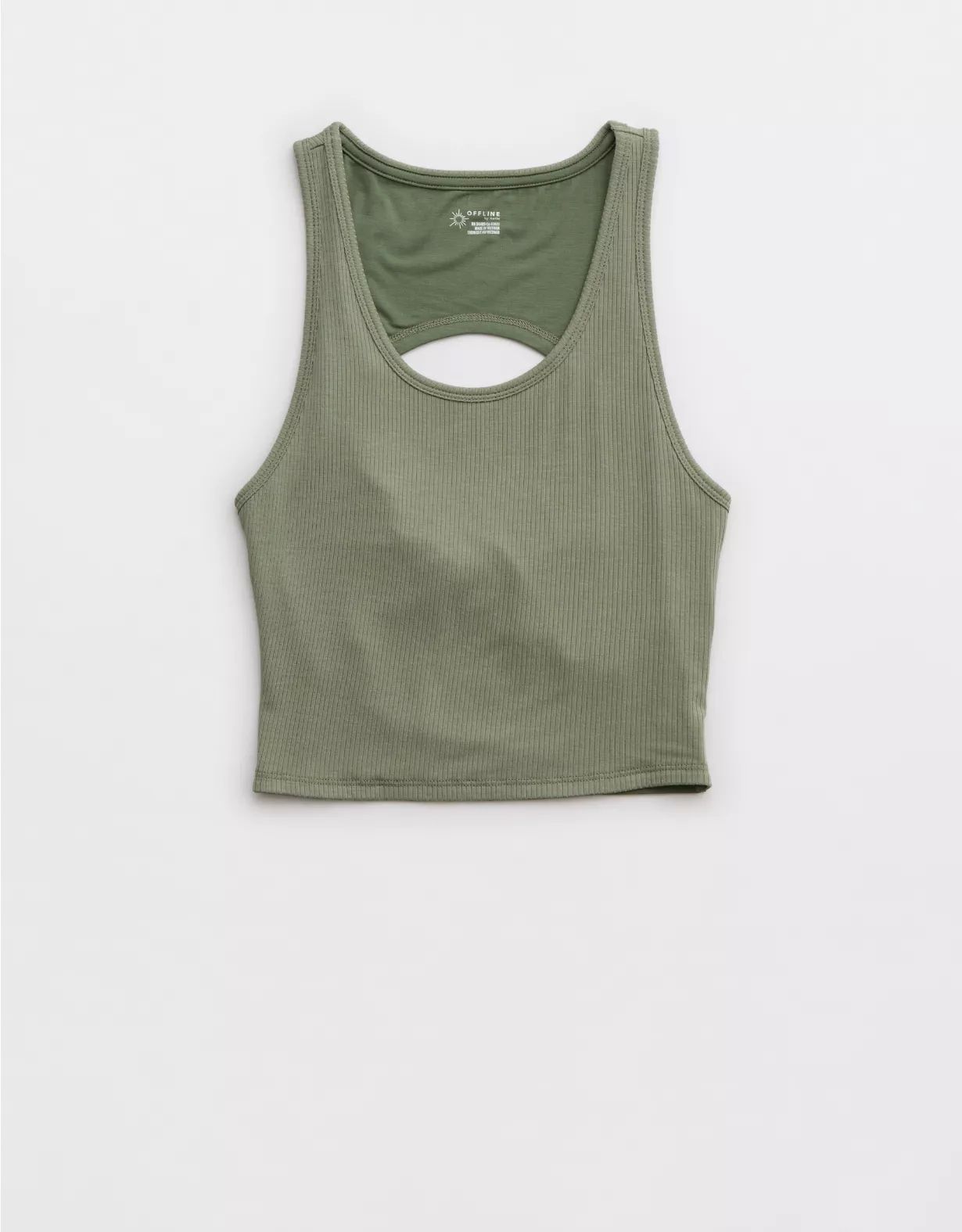 OFFLINE By Aerie Thumbs Up Twist Back Tank Top | Aerie