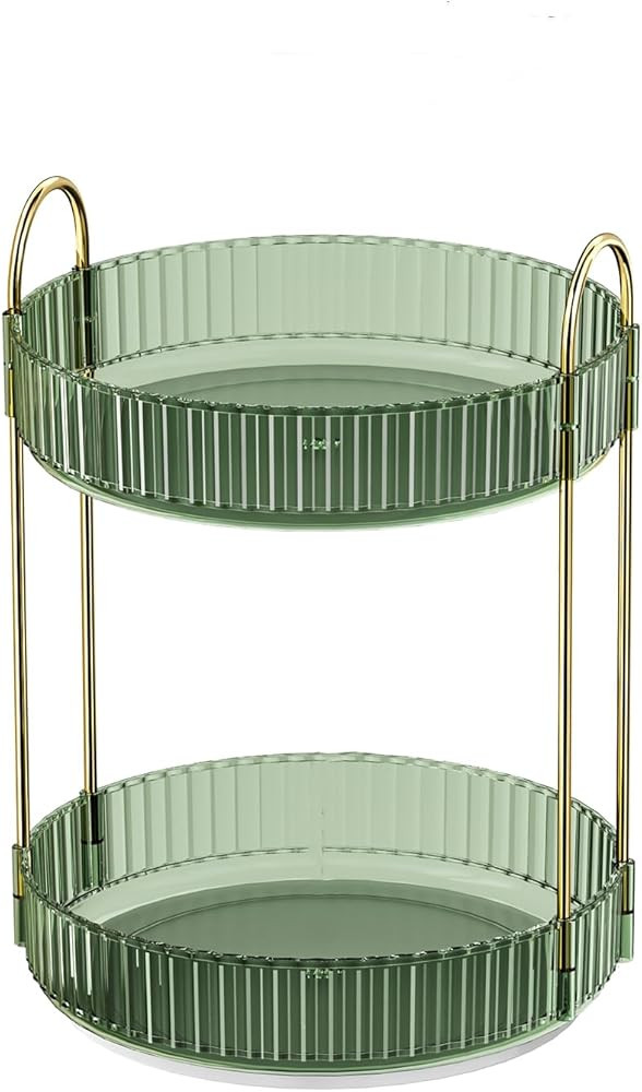 360° Rotating Makeup Organizer, Large Capacity Skincare Organizer, 2 Tier Cosmetic Skin Care Per... | Amazon (CA)