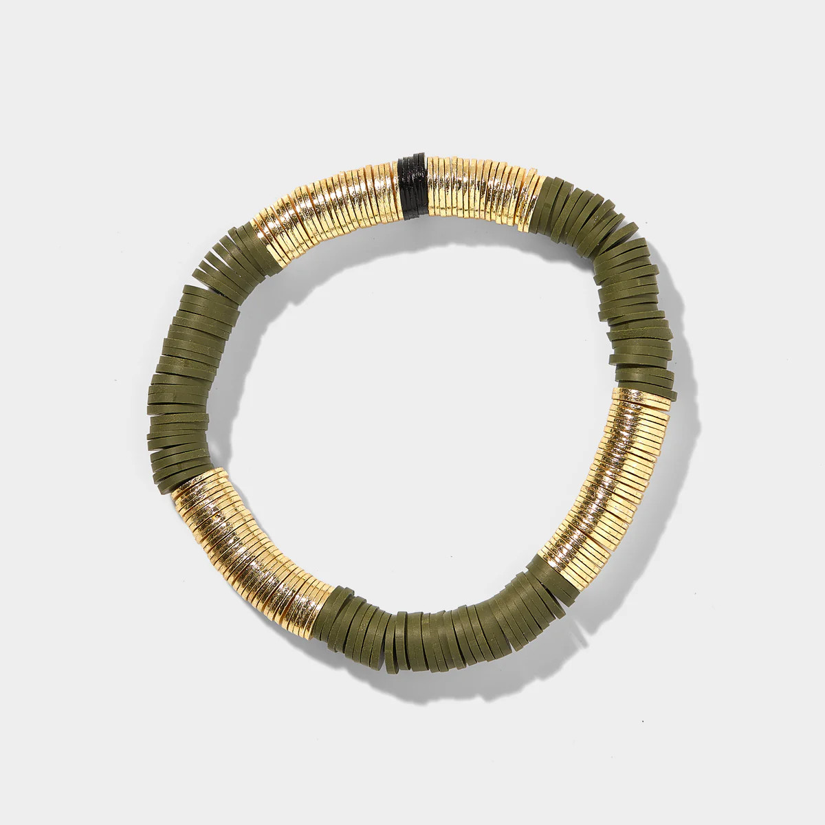 Army Green Vinyl Bracelet 8mm | Allie + Bess