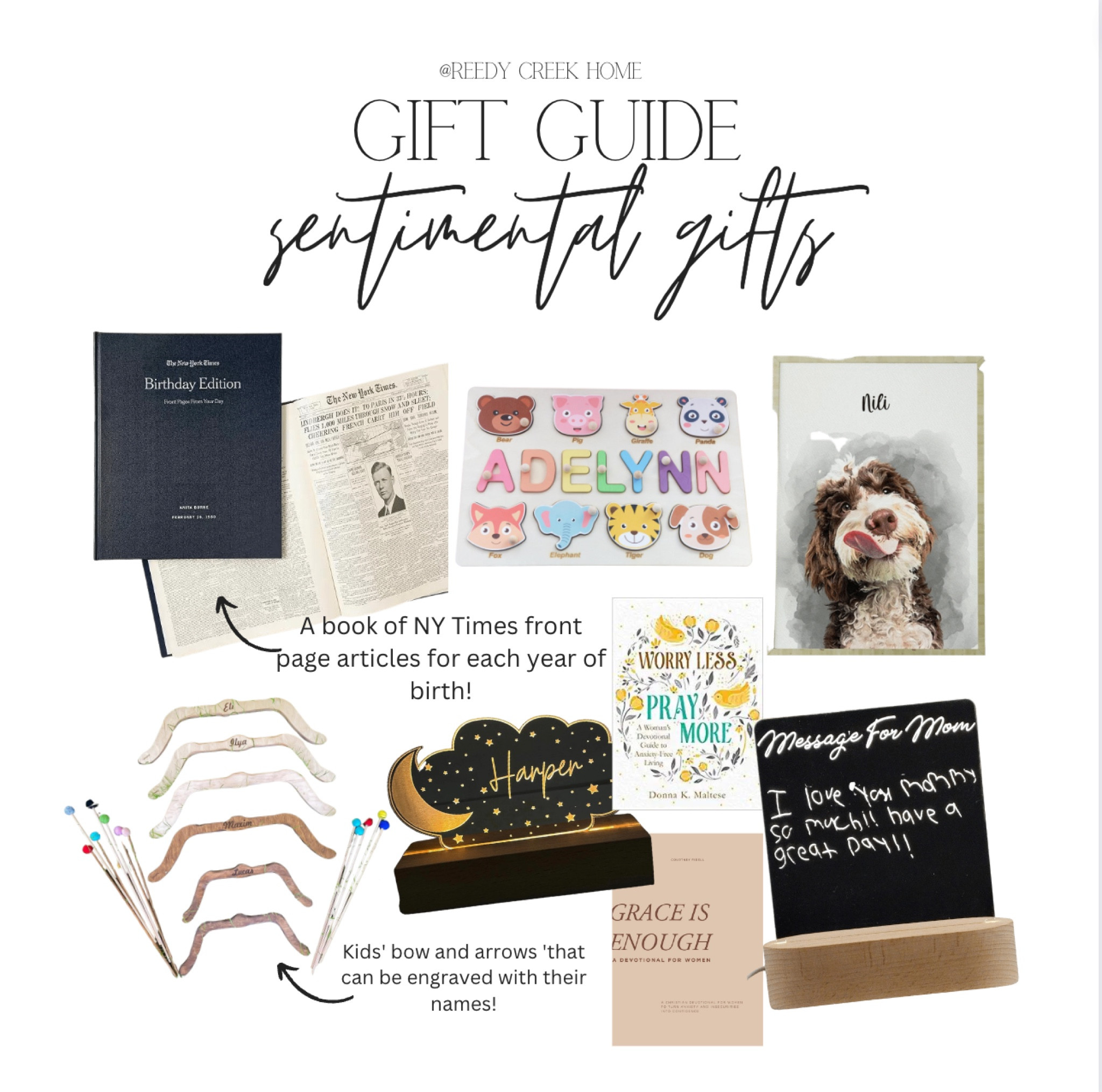 Gift ideas that are sentimental!

Sentimental gifts
Thoughtful gifts
Uncommon gifts

#LTKGiftGuide #LTKHoliday #LTKSeasonal
