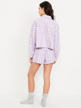 Flannel Pajama Short Set | Old Navy (US)
