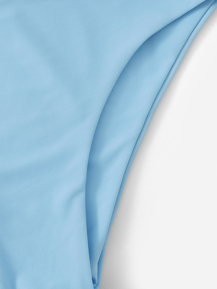 One Shoulder Top With Panty Bikini Set | SHEIN