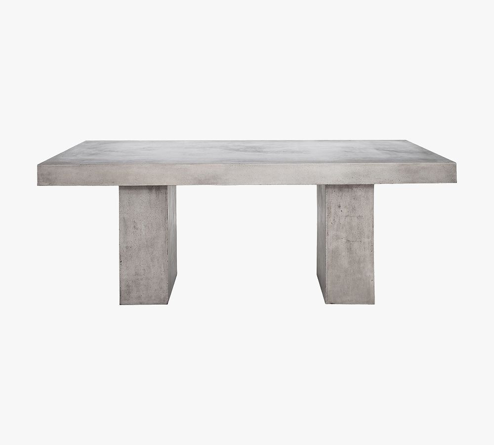 Adonis Rectangular Concrete Outdoor Dining Table | Pottery Barn (US)