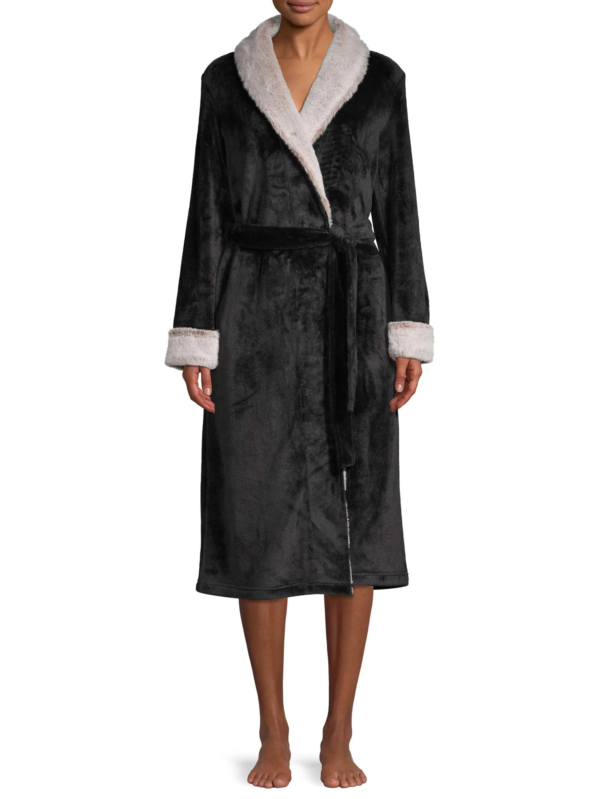 Secret Treasures Women's and Women's Plus Superminky Robe | Walmart (US)