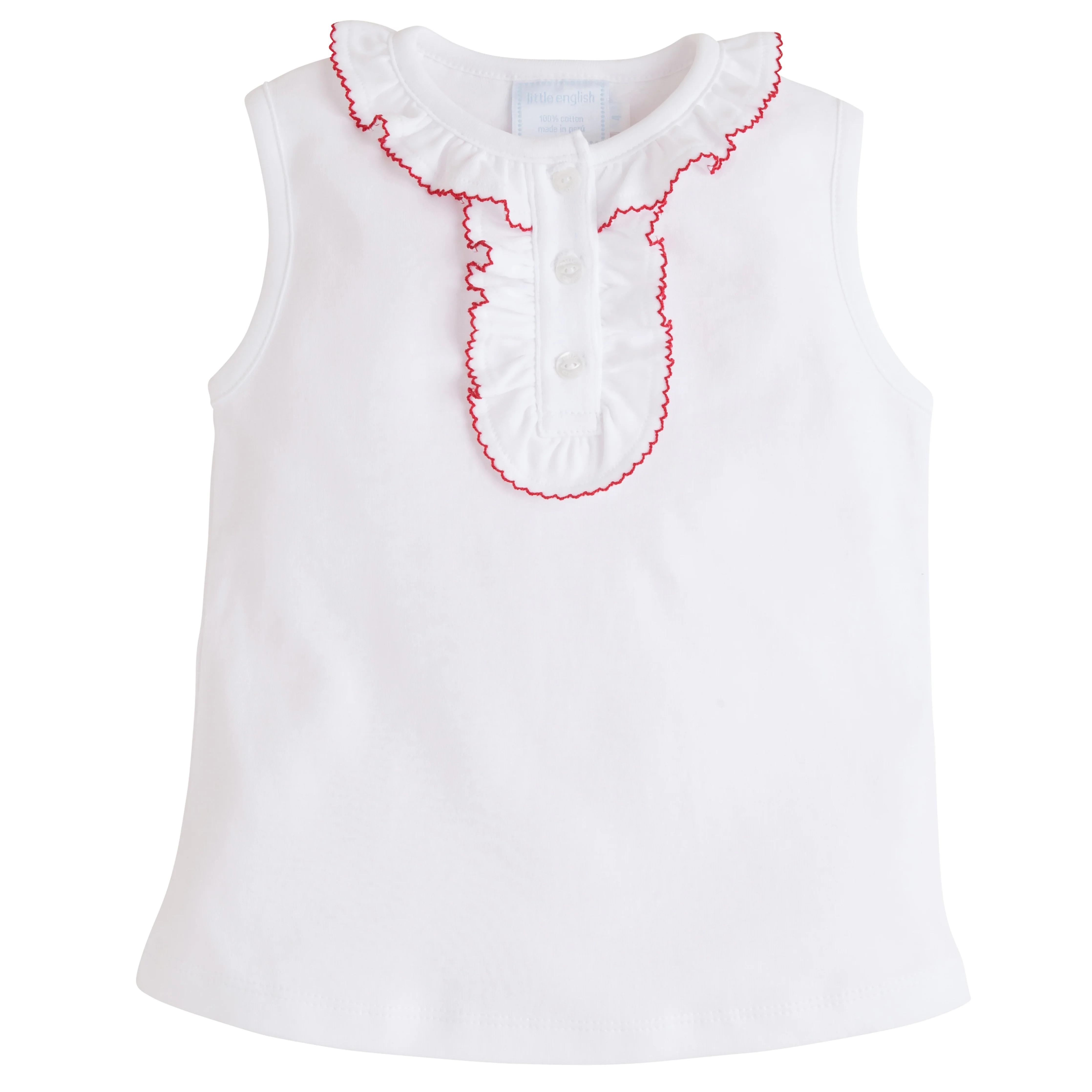 Girls Ruffled Tank Top - Preppy Girls Clothes | Little English