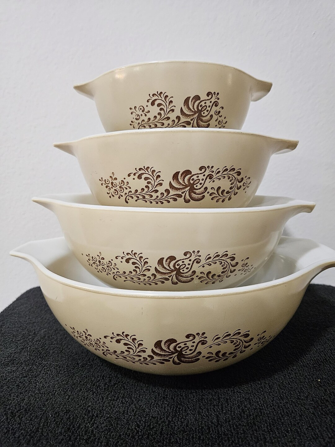 Pyrex Homestead Brown Cinderella Mixing Bowl Set - Etsy | Etsy (US)