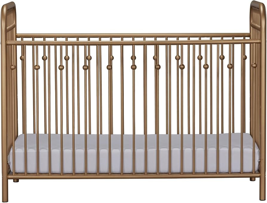 Little Seeds Monarch Hill Ivy Metal Crib, Gold | Amazon (US)