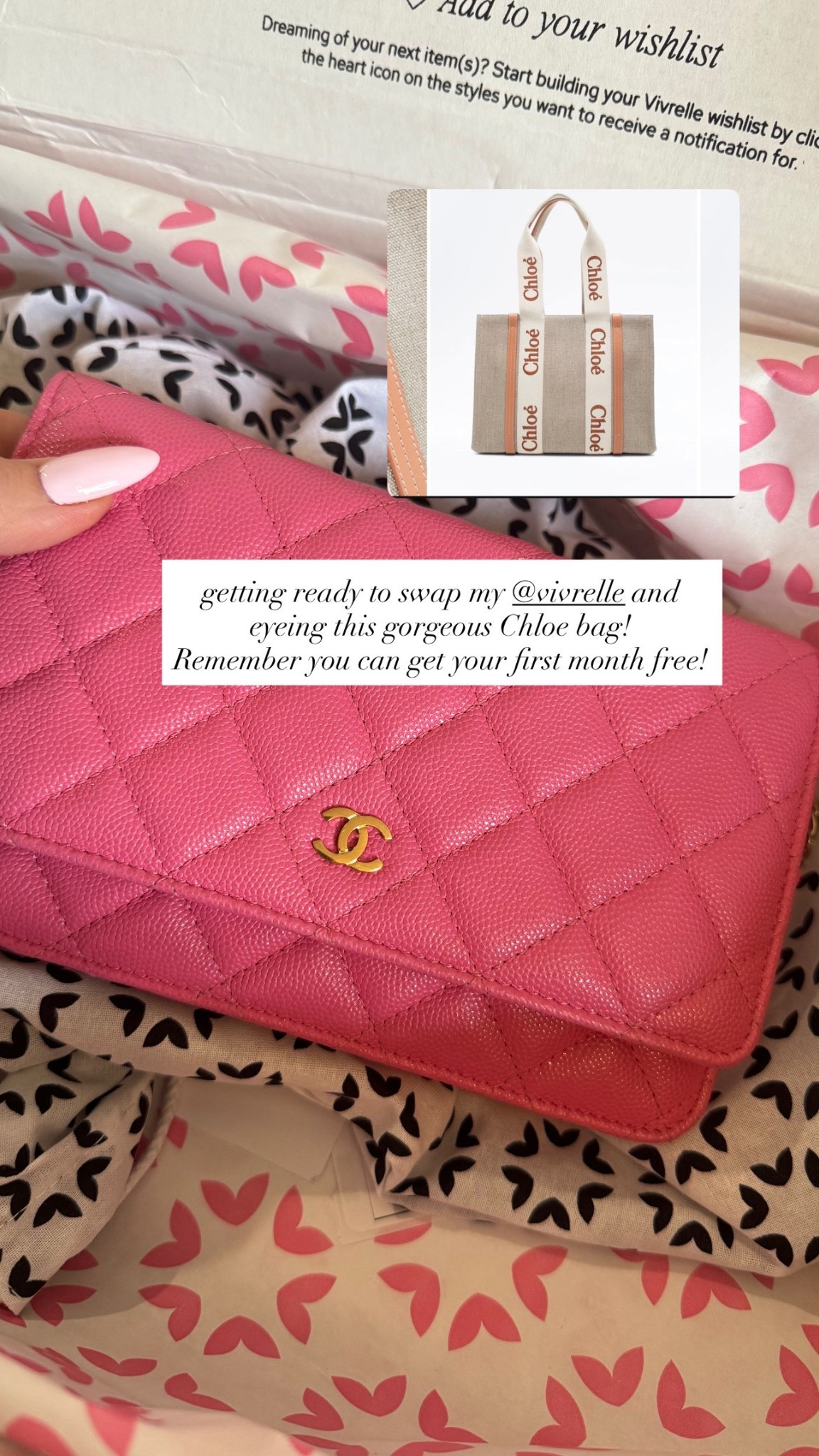 Swapping this stunning Chanel for another @Vivrelle borrow! 
First month free with code STEPHANIEWHITEHEAD 
#vivrellepartner #ad
💕

#LTKmomlife #LTKdayinmylife #LTKootd