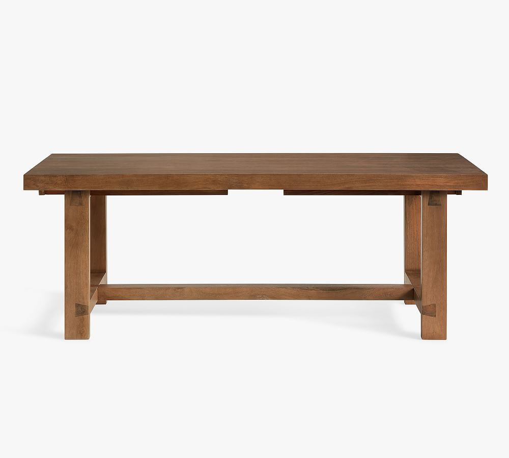 Reed Extending Dining Table, Antique Umber, 83"" - 115""L | Pottery Barn (US)