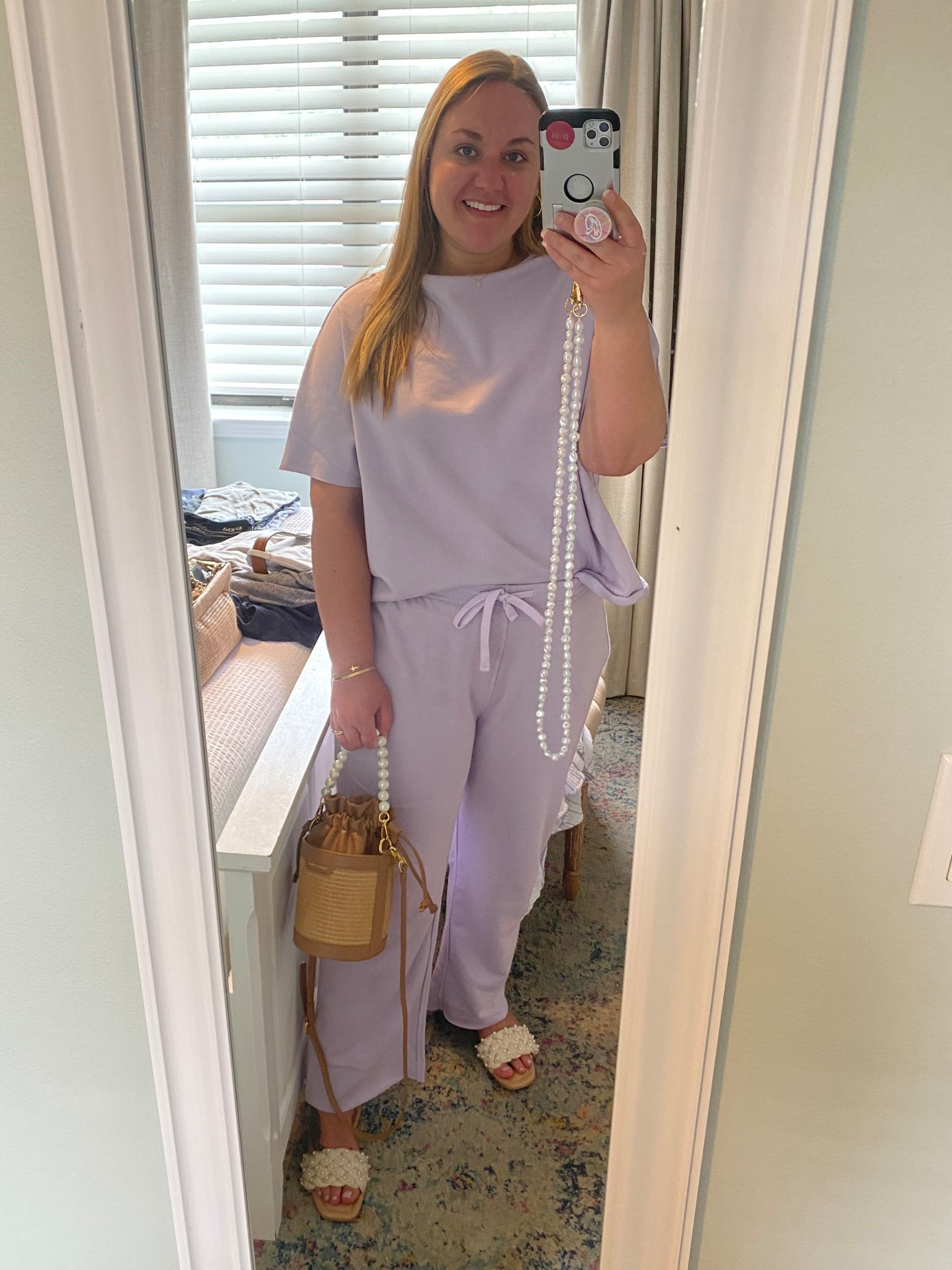 Travel set, matching set, lavender, spring set, spring outfit, loungewear, lounge outfit, pearl sandals, spring sandals, summer sandals, Amazon set, beach vacation, errands, coffee run, breakfast outfit, coffee outfit, errands outfit

#LTKTravel #LTKMidsize #LTKFindsUnder50