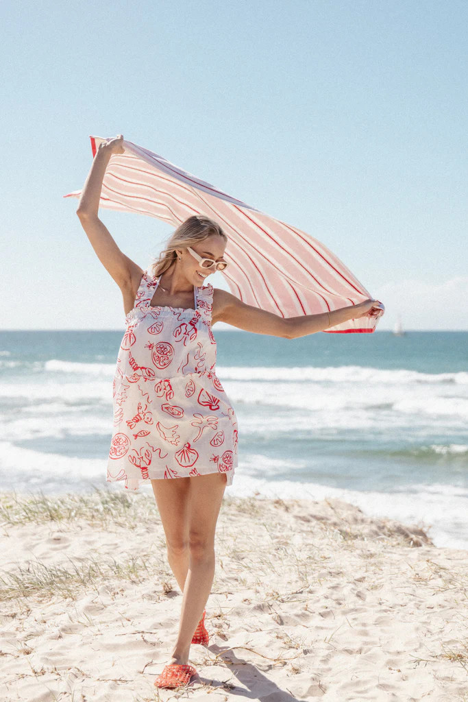 Elena Mini Dress - Red Lobster | Petal & Pup (US)
