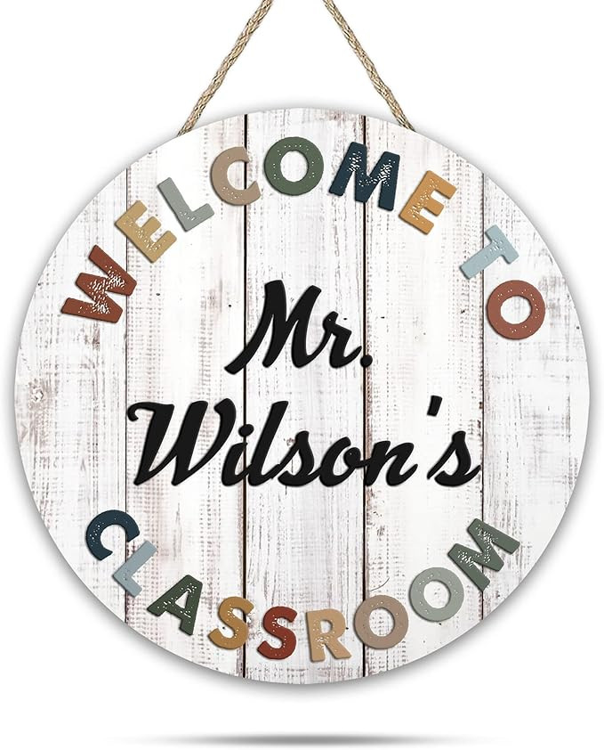 Teacher Appreciation Gifts, Personalized Teacher Signs for Classroom,Teacher Door Signs, Teacher ... | Amazon (US)