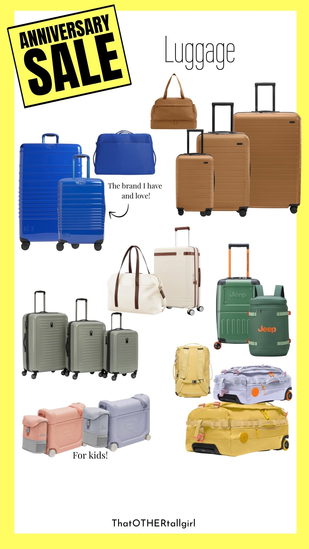 Anniversary sale - luggage

#LTKTall #LTKOver40 #LTKSaleAlert