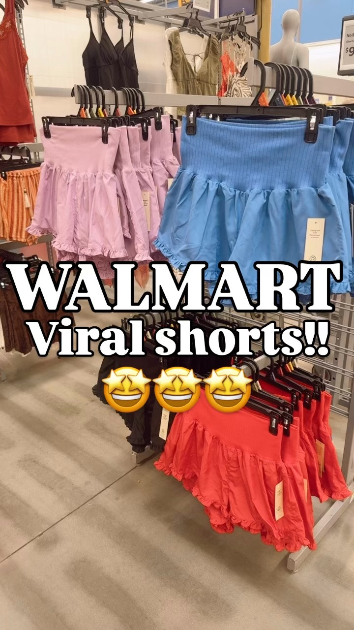 They have the cutest flutter hem edge, biker shorts lining & they’re under $10!!! 🤩 Follow & comment SHORTS for 🔗🛍️

#walmartpartner #walmartfinds #summerstyle #lookforless #viralstyle