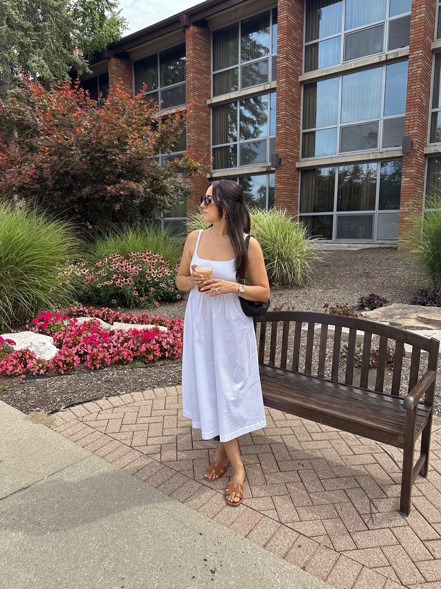 summer white sundress  #summer #dress #whitedress #sundress #summeroutfit #outfit #outfits