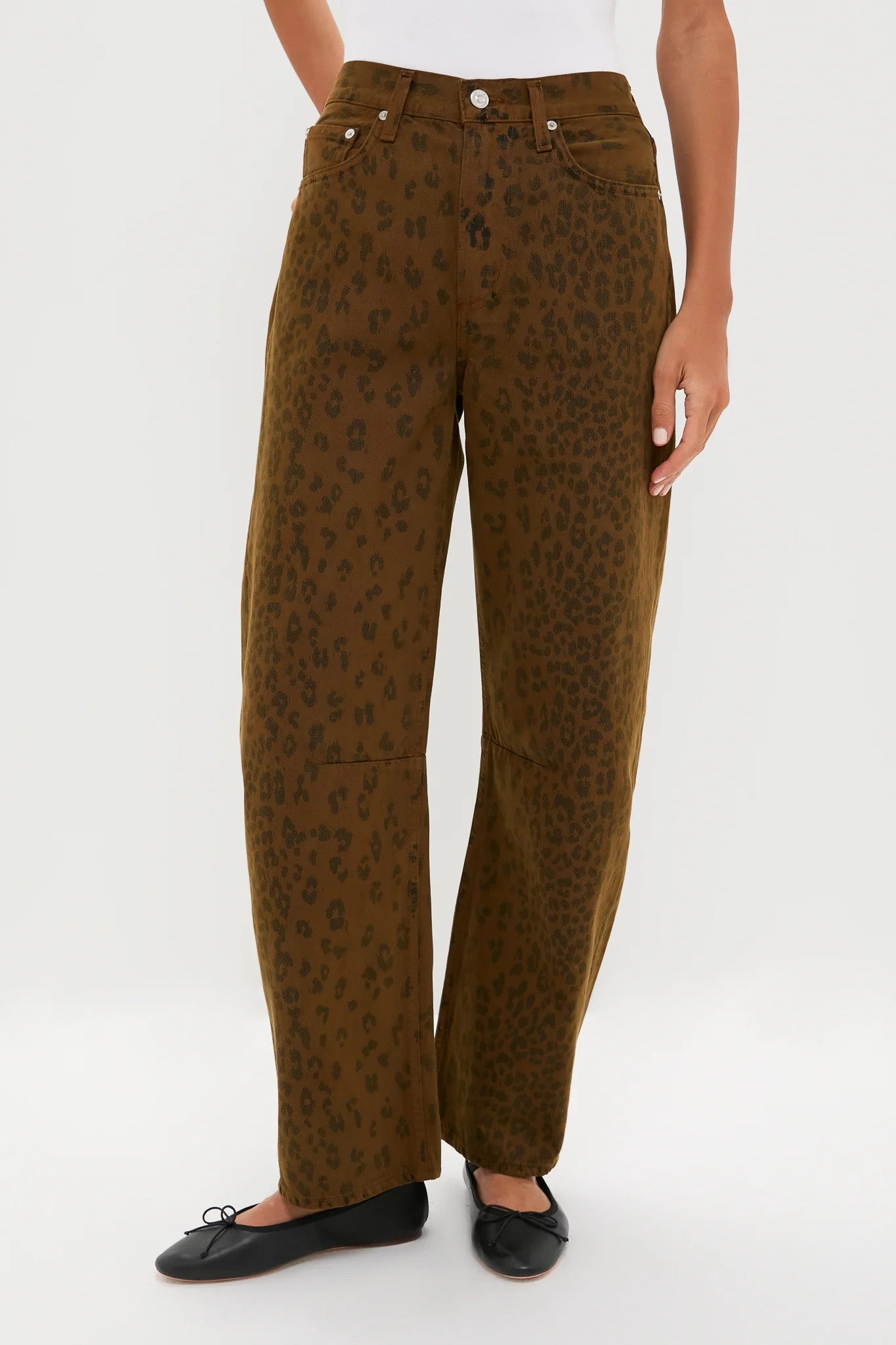 Sepia Cheetah Miro Long Relaxed Jean | Tuckernuck (US)