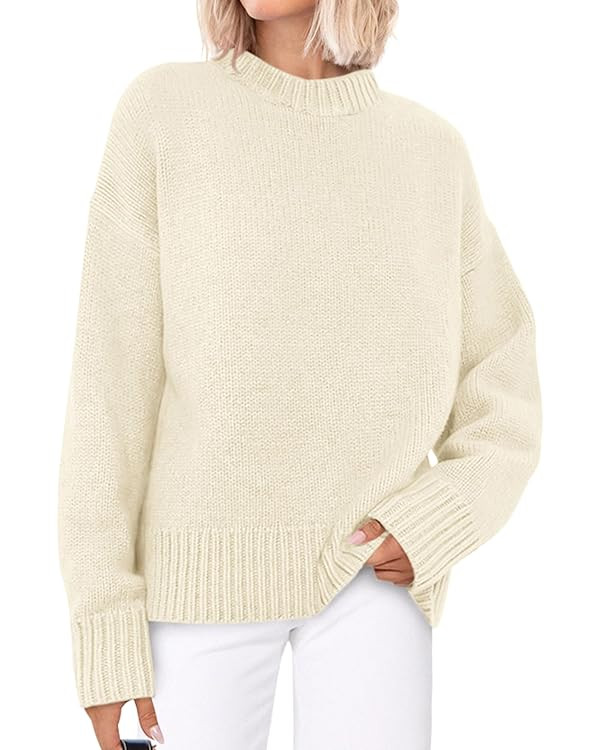 PRETTYGARDEN Womens Sweaters Fall 2025 Trendy Casual Crewneck Long Sleeve Cozy Knit Pullover Swea... | Amazon (US)