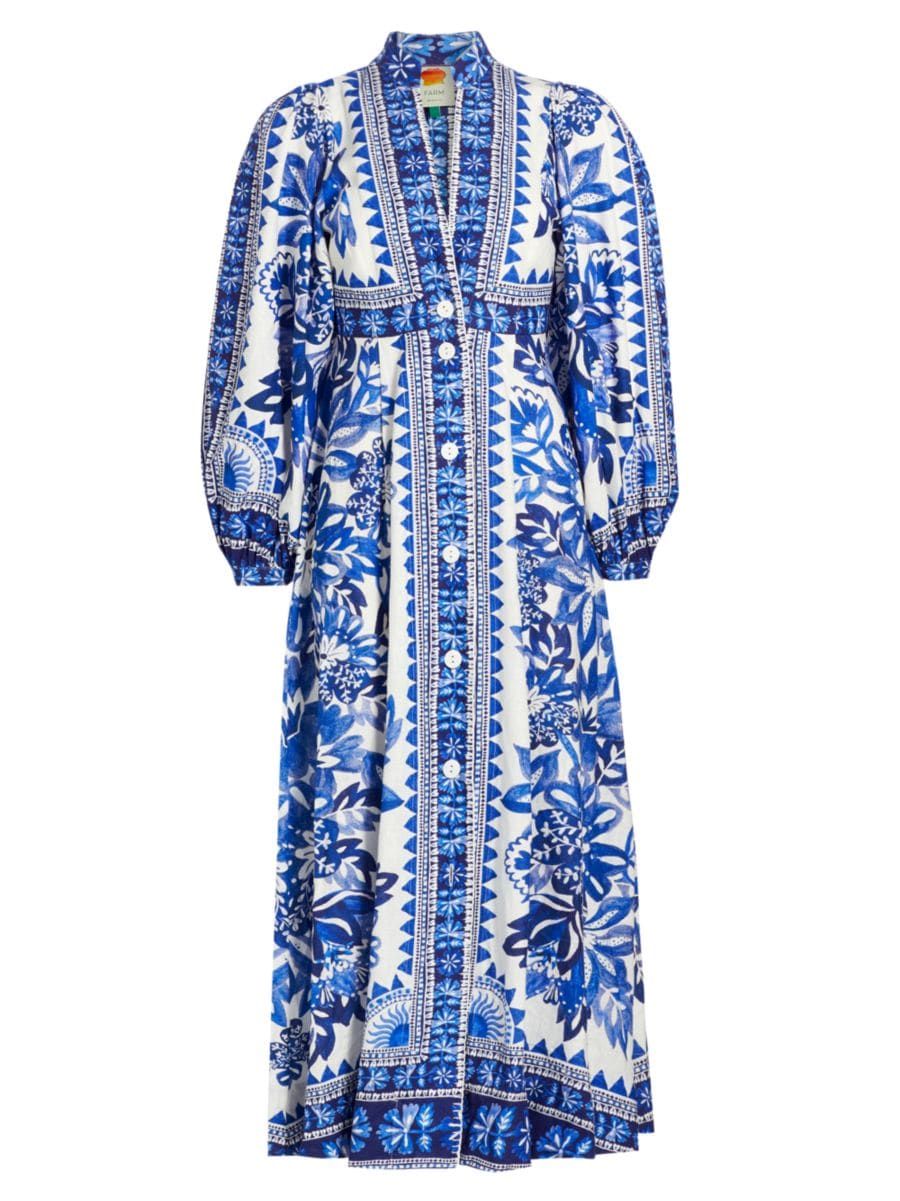 DressesMaxiFarm RioFlora Tapestry Maxi Dress$315
            
          Color Flora Tape Stry Off... | Saks Fifth Avenue