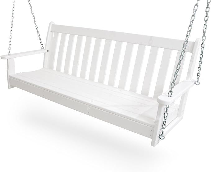 POLYWOOD GNS60WH Vineyard 60" Swing, White | Amazon (US)