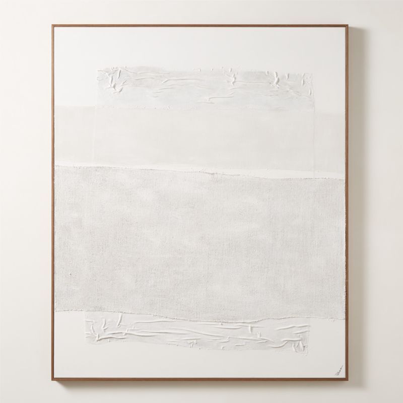'White Dunes' Framed Wall Art 50"x60" + Reviews | CB2 | CB2