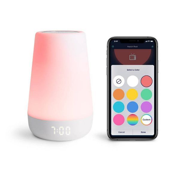 Hatch Rest Plus Sound Machine Night Light Time to Rise Audio Monitor | Target