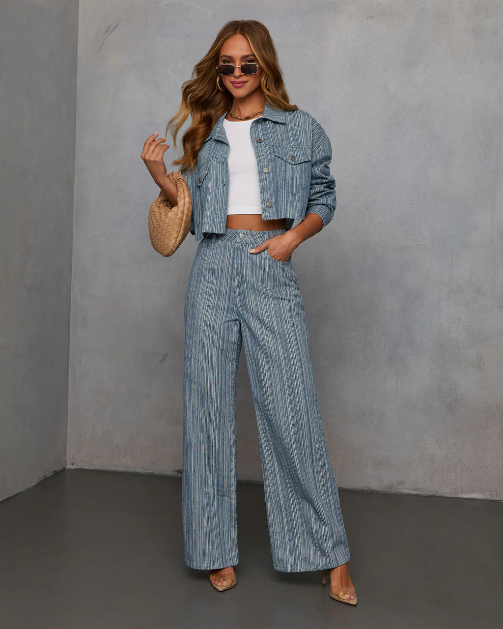 Silver Belles Frayed Denim Jacket | VICI