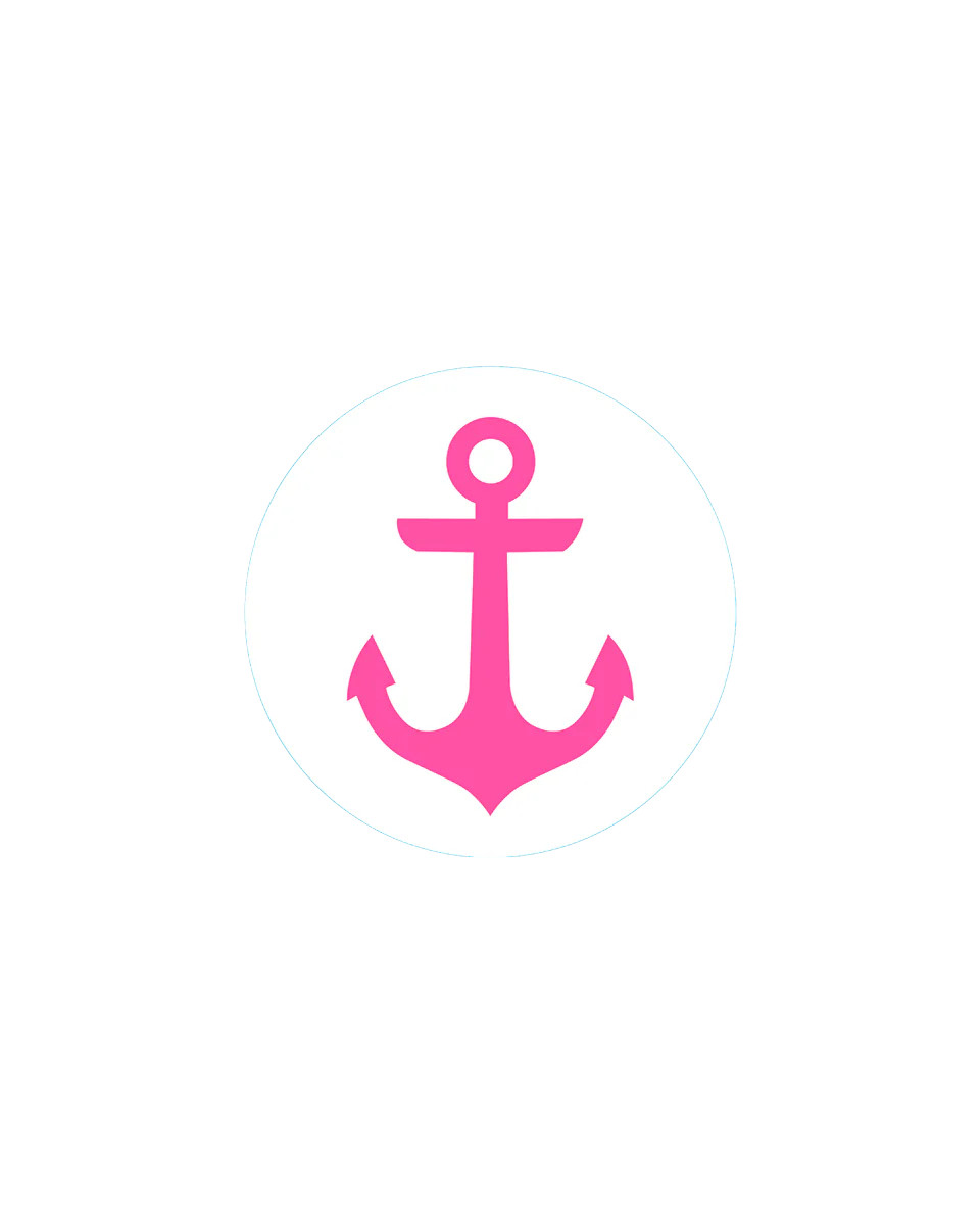Bogg® Bit - Pink Anchor | Bogg Bag