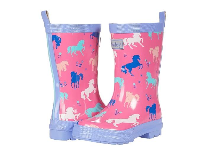 Painted Pasture Shiny Rain Boots (Toddler/Little Kid) | Zappos