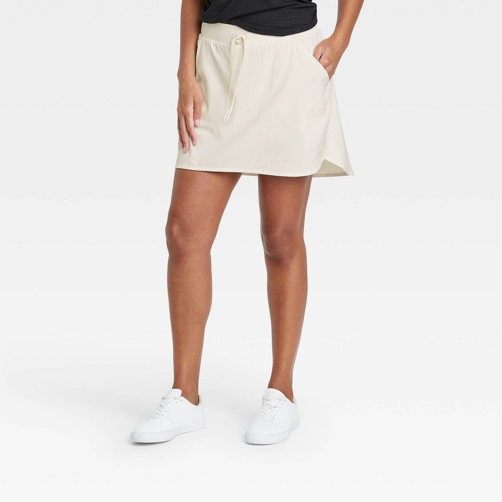 Women's Stretch Woven Skorts 18.5"" - All in Motion Linen L | Target