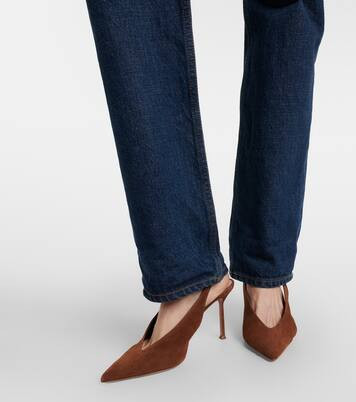 Voltaire 85 suede slingback pumps | Mytheresa (INTL)