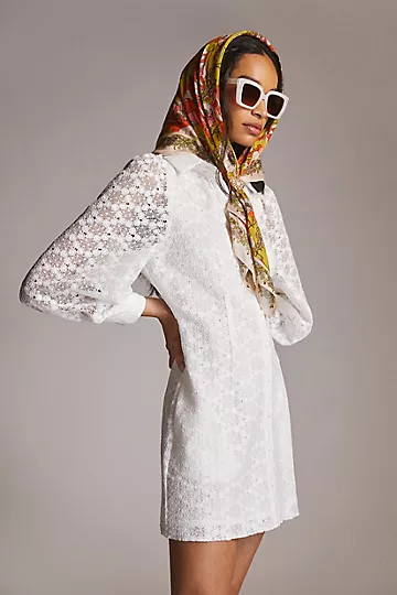 Lace Mini Shirtdress | Anthropologie (US)