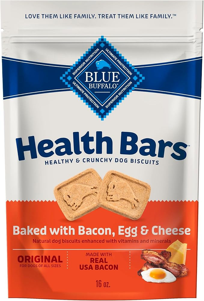 Amazon.com : Blue Buffalo Health Bars Crunchy Dog Biscuits, Oven-Baked with Natural Ingredients, ... | Amazon (US)