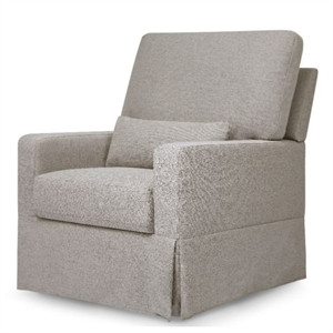 Namesake Classic Crawford Pillowback Comfort Swivel Glider in Gray | Cymax