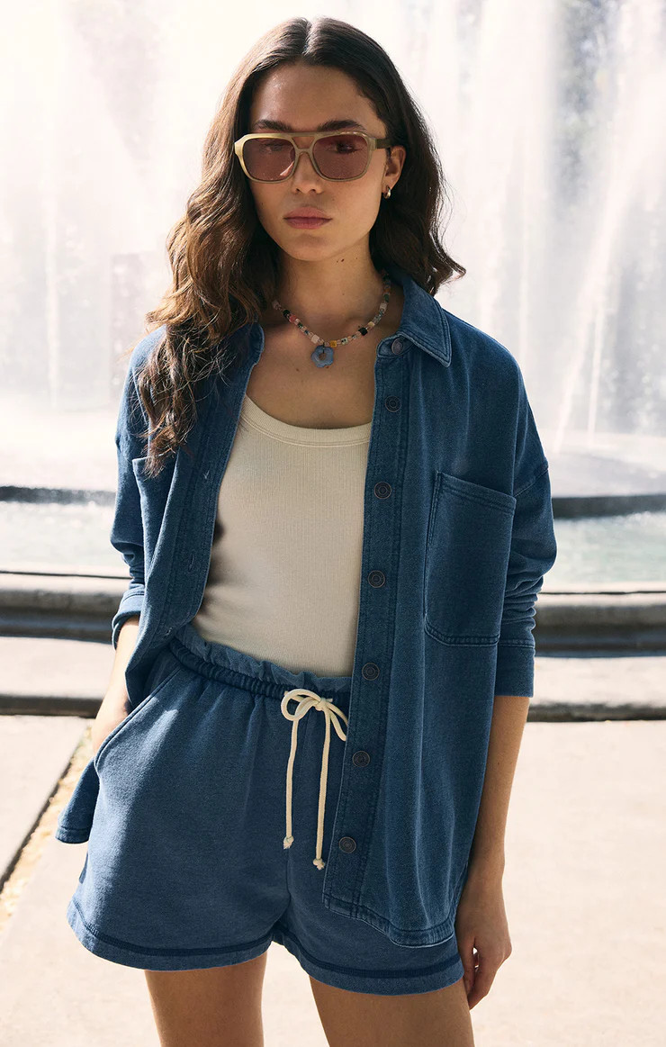 Gael Knit Denim Short | Z Supply