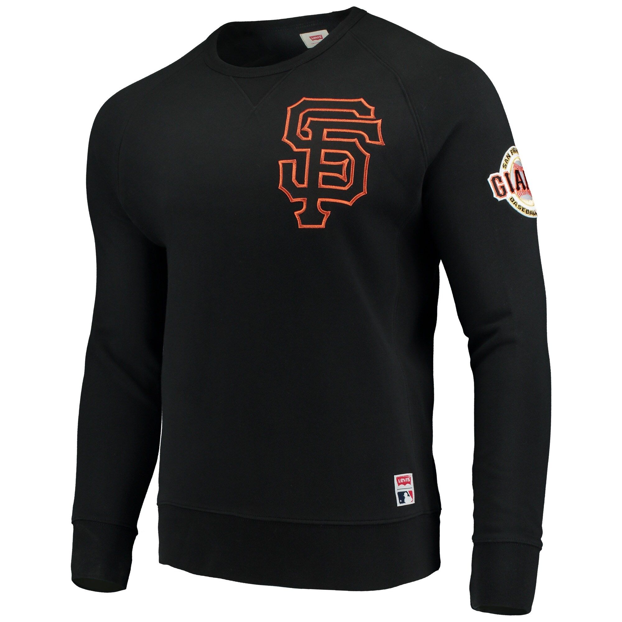 Men's San Francisco Giants Levi's Black Pullover Sweatshirt | MLB Shop