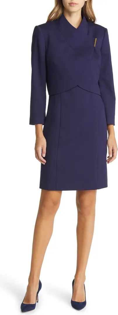 Two Piece Crop Jacket & Sheath Dress | Nordstrom